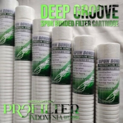 deep groove spun bonded filter cartridge  large