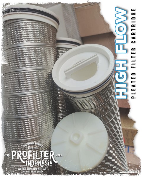 high flow filter cartridge stainless steel
