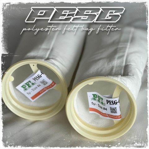 PESG Polyester Filter Bag Polylock Ring