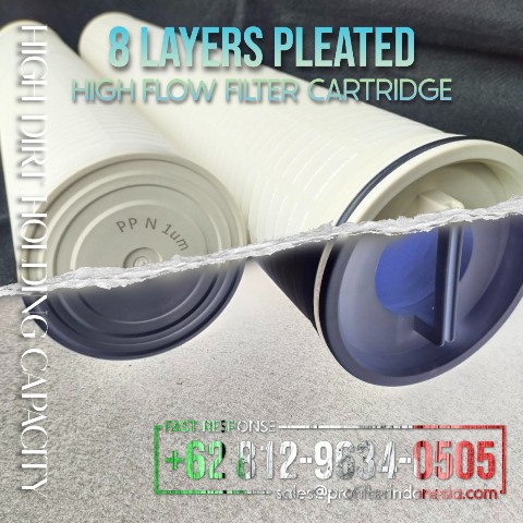 hfcp high flow filter cartridge pleated pfi