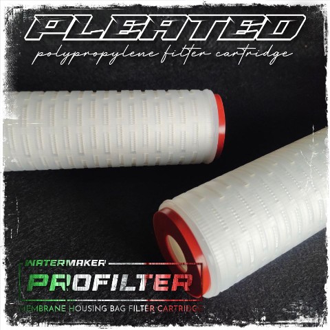 pp pleated filter cartridge 10 inch standard industri kapasitas kecil