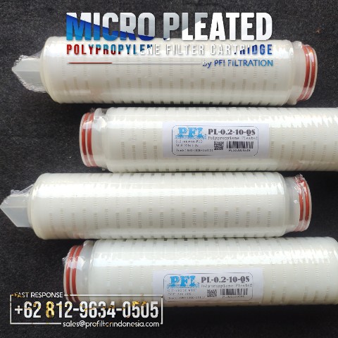 micro pleated cartridge filter micron inch