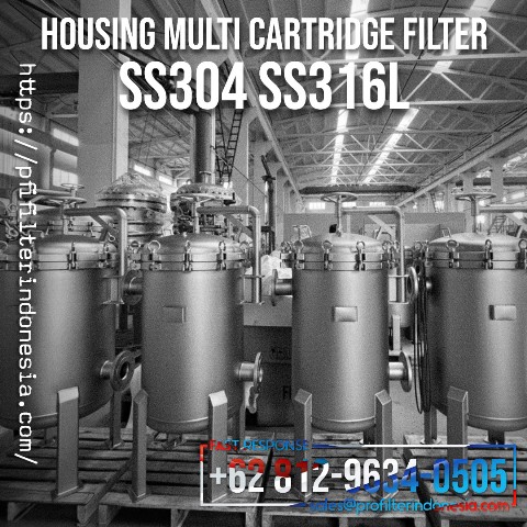 multi cartridge filter housing ss304 ss316l
