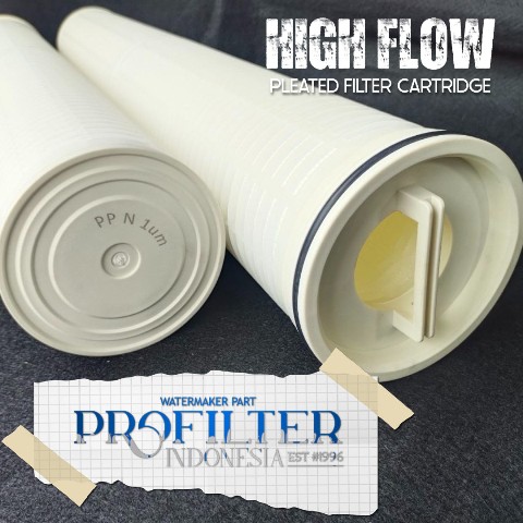 pfi high flow pleated filter cartridge