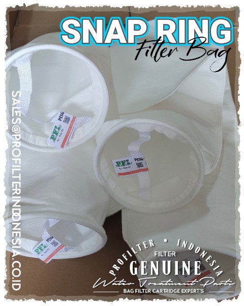 snap ring bag filter pp pe polyester polypropylene