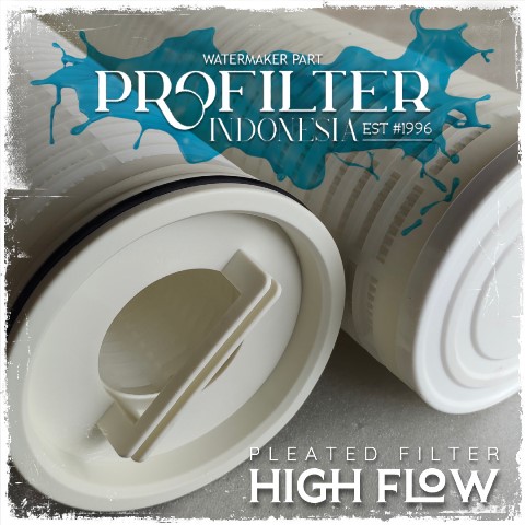 high flow pleated pfi filter cartridge hfcp