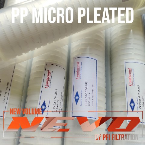 cppl68 pp pleated filter cartridge continental