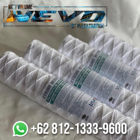 pp yarn string wound cartridge filter benang