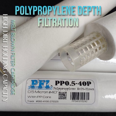 PP Melt Blown Filter Cartridge Depth Filtration