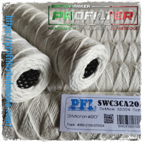 swc cotton string wound filter cartridge ss304 core