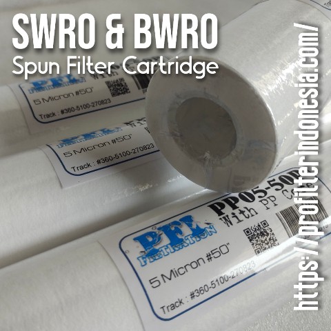 swro bwro spun filter cartridge