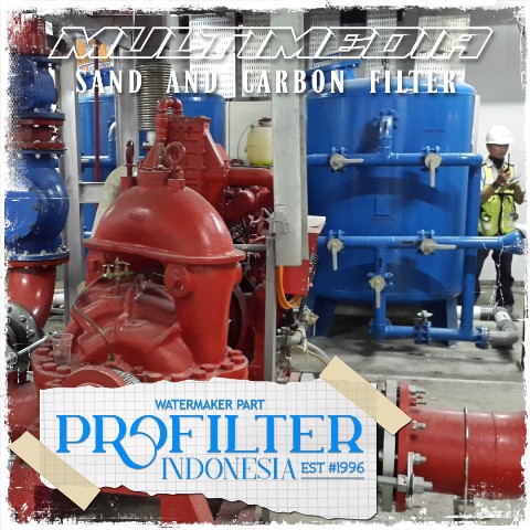 msf dan acf series multimedia sand and activated carbon filter