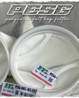 pesg polyester felt bag filter fused seam sds ring