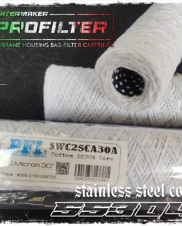 cotton filter cartridge string wound stainless steel core