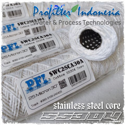 cotton stainless steel core string wound filter cartridge benang
