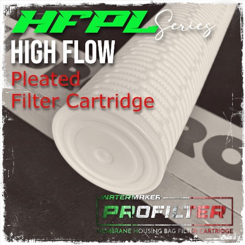 hydropro high flow pleated filter cartridge