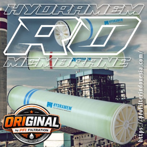 Distributor Hydramem RO Membrane Indonesia untuk BWRO, SWRO, Fouling Resistant dan Low Pressure RO Membrane